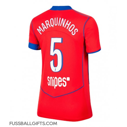Paris Saint-Germain Marquinhos #5 Fußballbekleidung 3rd trikot Damen 2025-26 Kurzarm